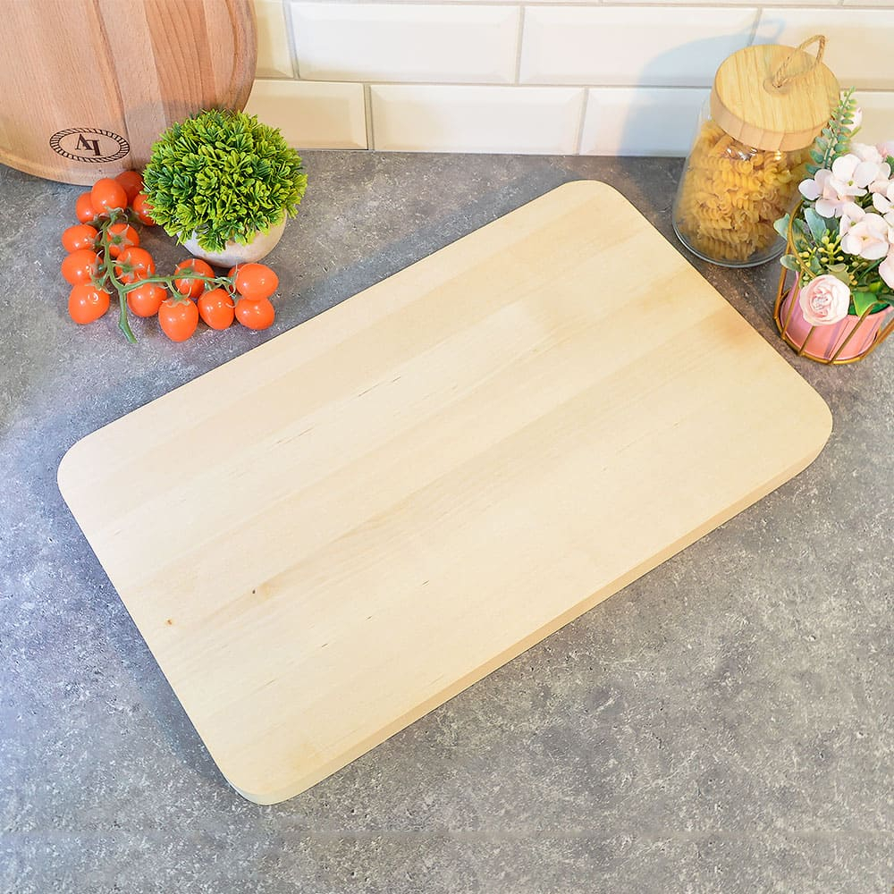 Доска разделочная 500*300*30мм береза с пазом