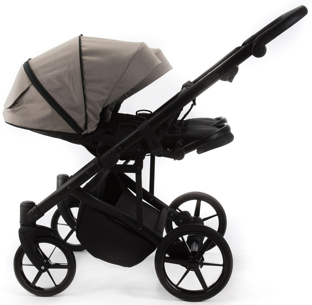 Детская коляска для двойни Adamex Leo Duo 2 в 1 TK72 (БЕЖЕВЫЙ)