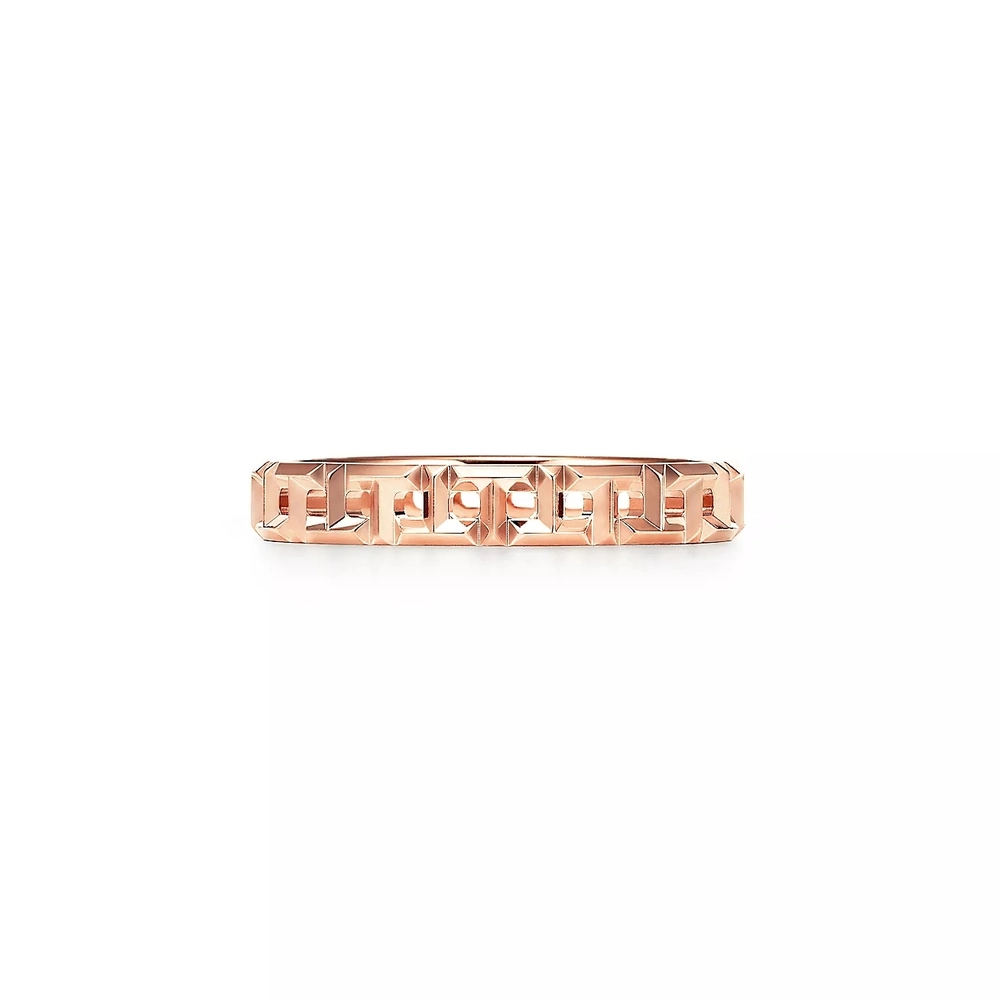 Кольцо из розового золота, Tiffany💠 True Narrow, В наличии