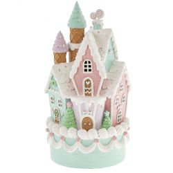 GAEM Фигурка декоративная с подсветкой "Домик-торт" (2хAA н/п), L18 W18 H35 см