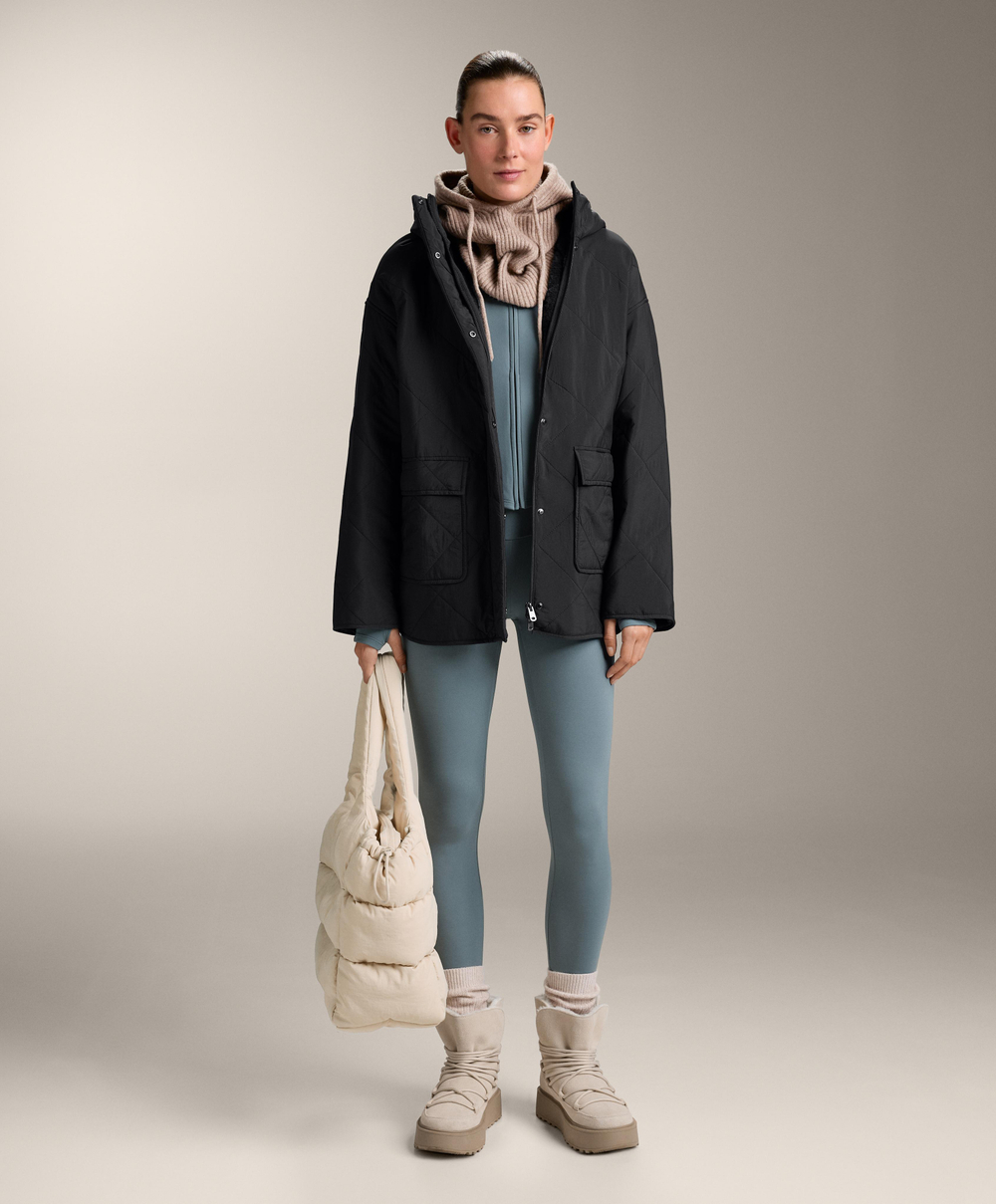 Oysho Легкая и теплая высокотехнологичная куртка, синевато-серый