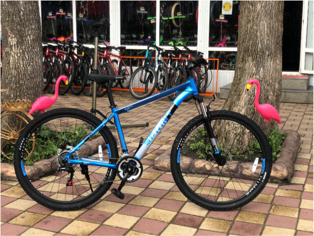 Велосипед TechTeam Sprint 29"х18" синий 2021