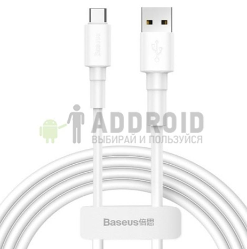 Кабель Baseus Mini White Cable USB For Type-C 3A 1m White (CATSW-02)