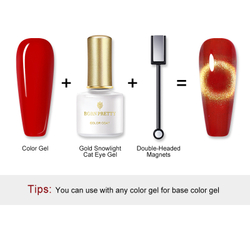 Гель-лак Born Pretty Gold Snowlight Magnetic Gel 6 мл