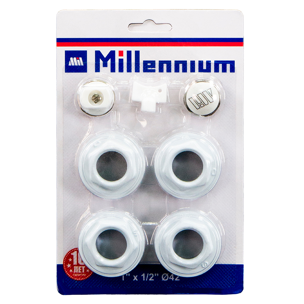 Комплект пробок  для радиатора 1"x1/2" Millennium