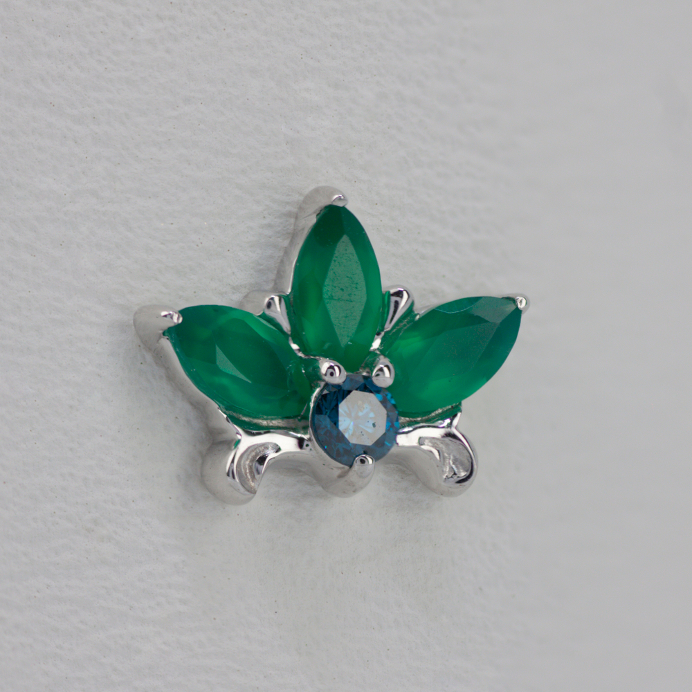 Royal Lily tops with Semi-Precious stones