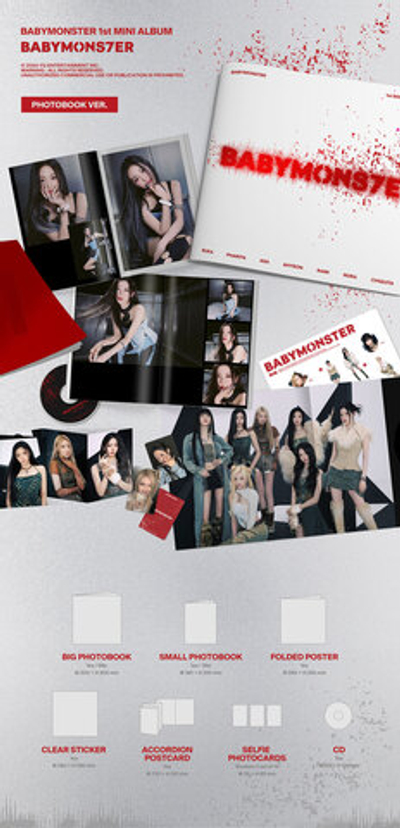 Альбом BABYMONSTER - 'BABYMONS7ER' 1st Mini Album (Photobook ver.)