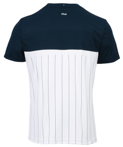 Футболка мужская теннисная Fila T-Shirt Mika - peacoat blue/white
