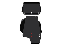 Защита картера и КПП Sheriff для Mitsubishi Pajero III 1999-2006 арт.14.0424