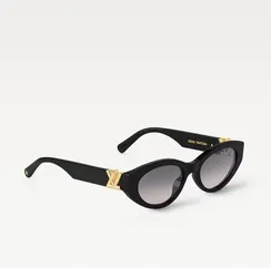 Солнцезащитные очки Louis Vuitton Twist Cat Eye, чёрный