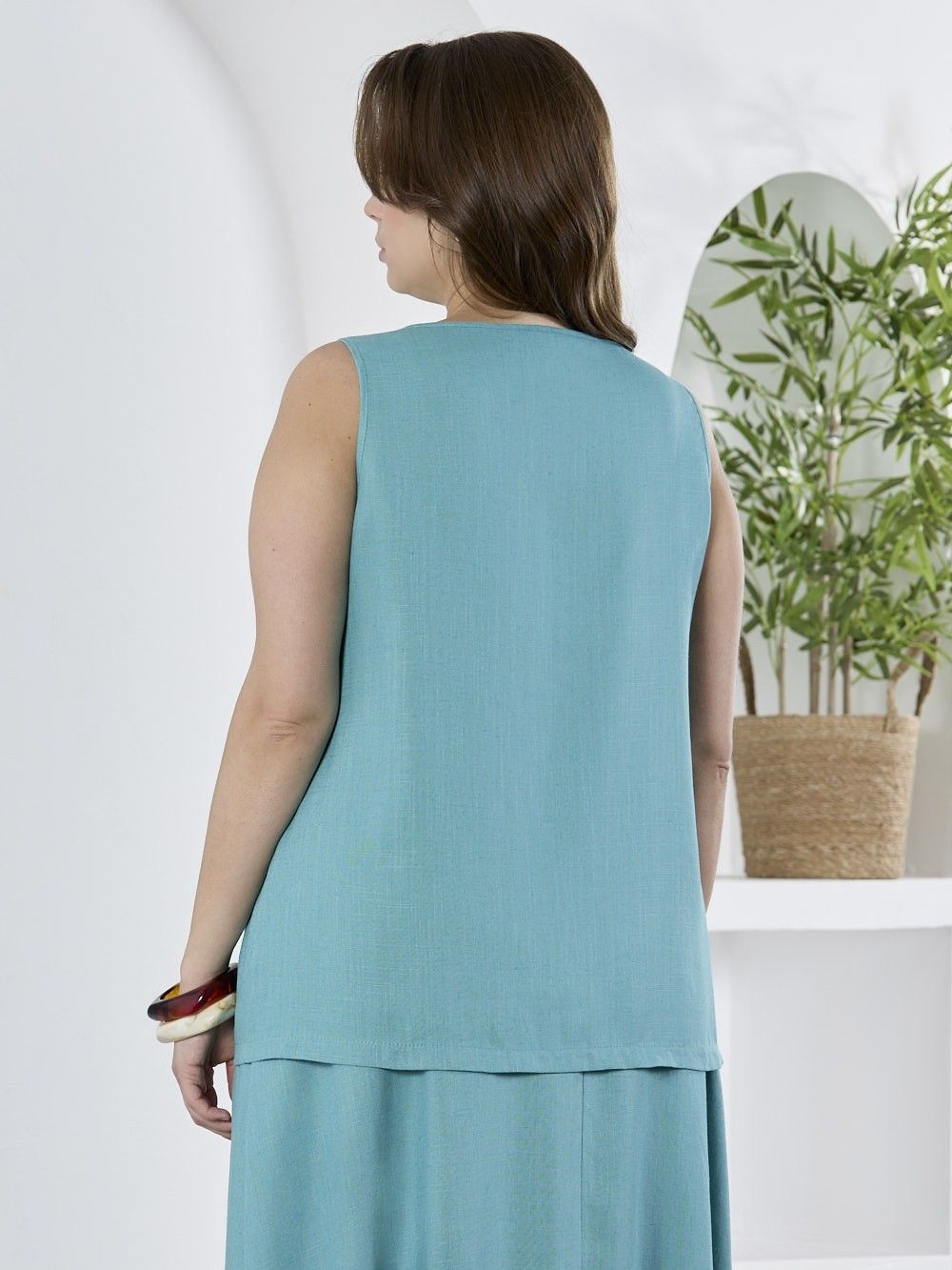 Блуза (топ) Камео-6 Виотекс БИРЮЗОВЫЙ