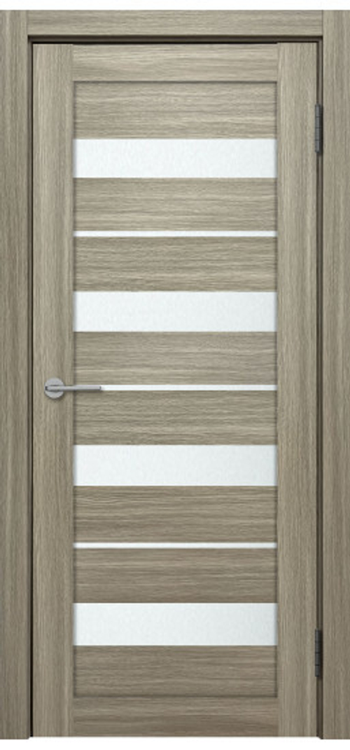 Межкомнатная дверь X-5 / Цвет Тон Неаполь / Остекление "Сатинат белое" / Двери Верда
