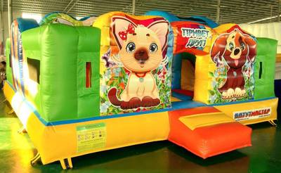 Батут "Добрые зверята", 5*5*2.8 м