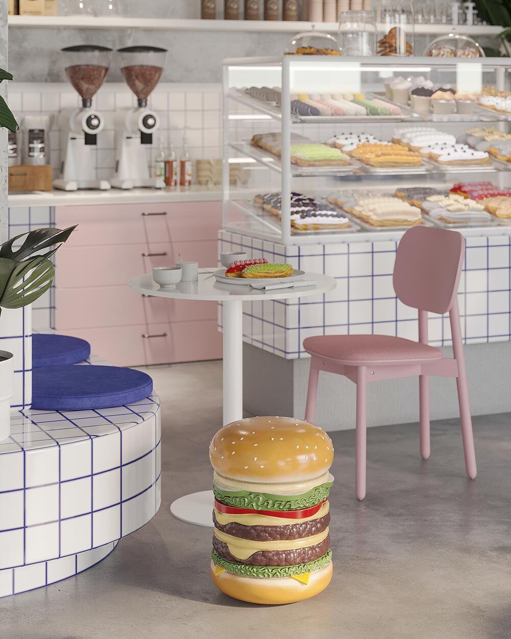 Табурет Hamburger, 36х46 см