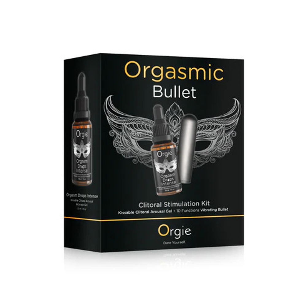Orgie Vibe! Bullet - Набор с гелем Orgasm Drops Intense и вибропулей