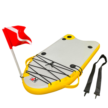 Буй-плот средний однокамерный KF желтый