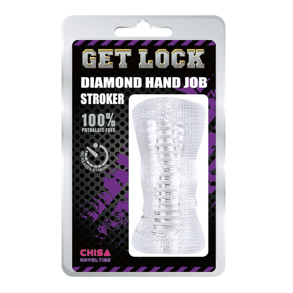Мастурбатор Diamond Hand Job Stroker, прозрачный (Цвет: прозрачный)