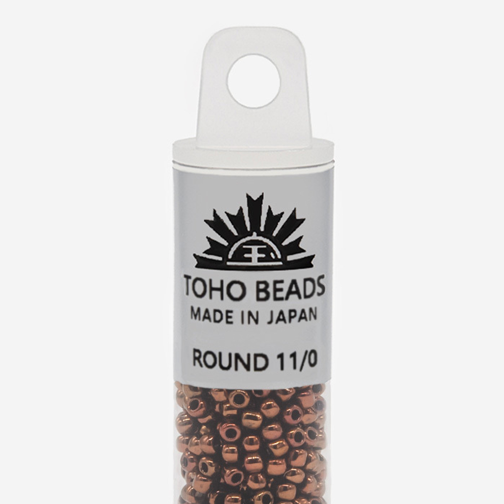 Японский бисер TOHO Round 11/0 (№501), металлизированный, непрозрачный глянцевый