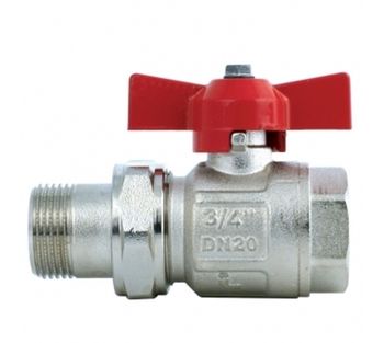 Кран шаровой c н.гайкой полнопр (баб) 1 1/2''