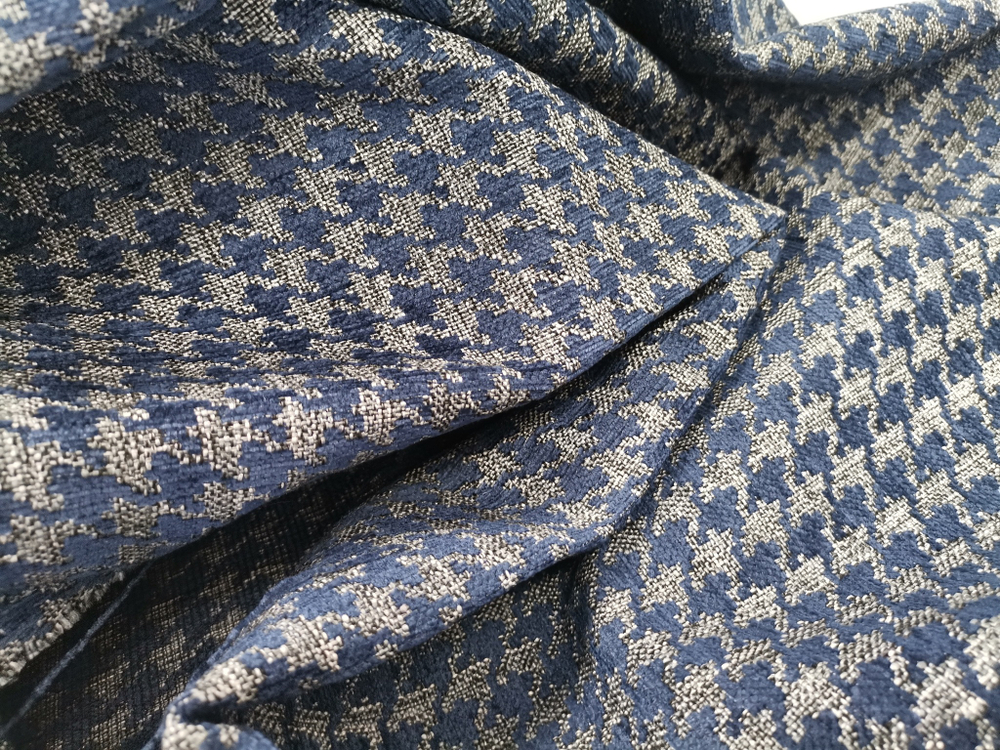 Шенилл-жаккард Odri deep blue