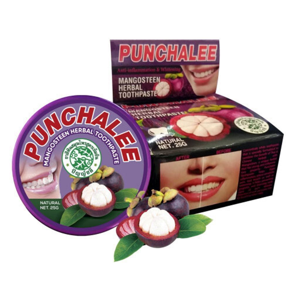 Растительная зубная паста Панчале с мангостином Punchalee Mangosteen Herbal Toothpaste, ТМ Punchalee