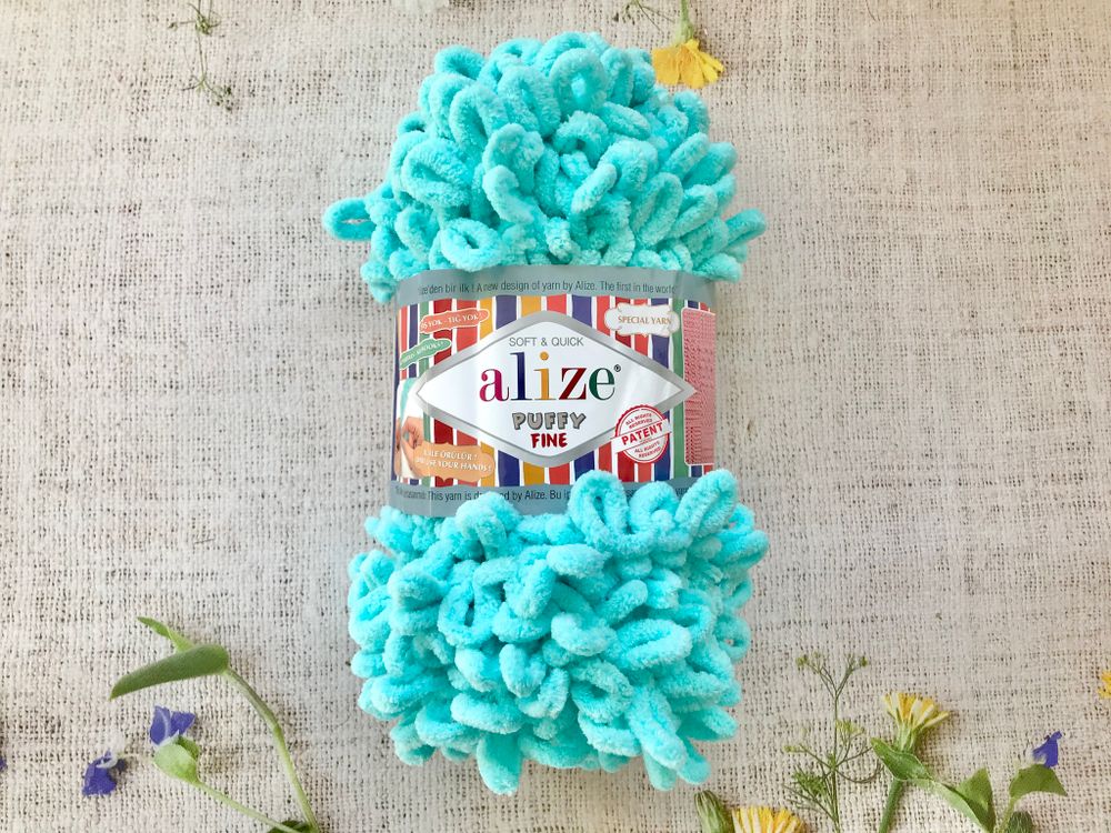 ALIZE "Puffy Fine", 263 бирюза