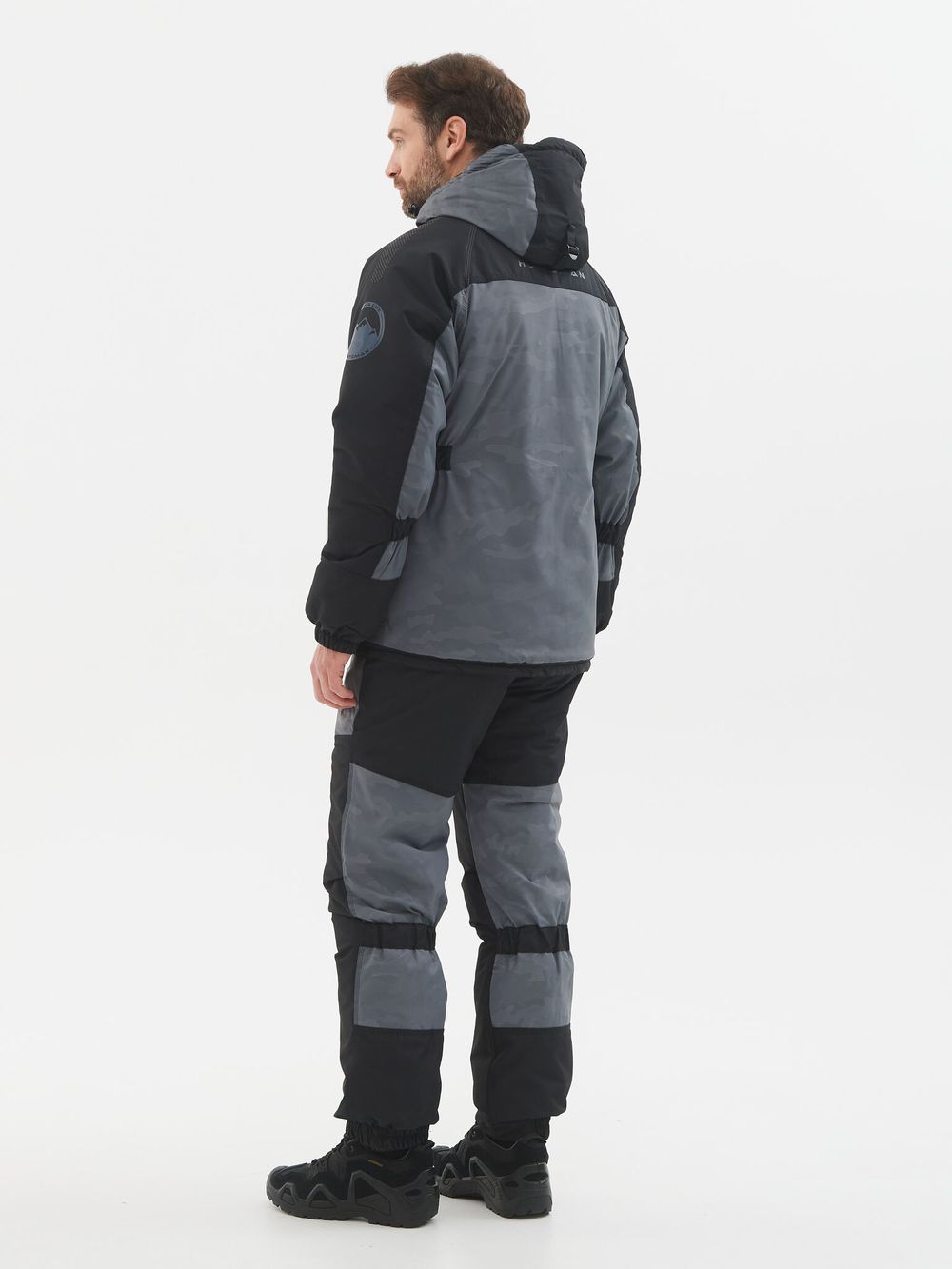 Костюм зимний Горка-Люкс ткань Breathable Camo цвет Серый