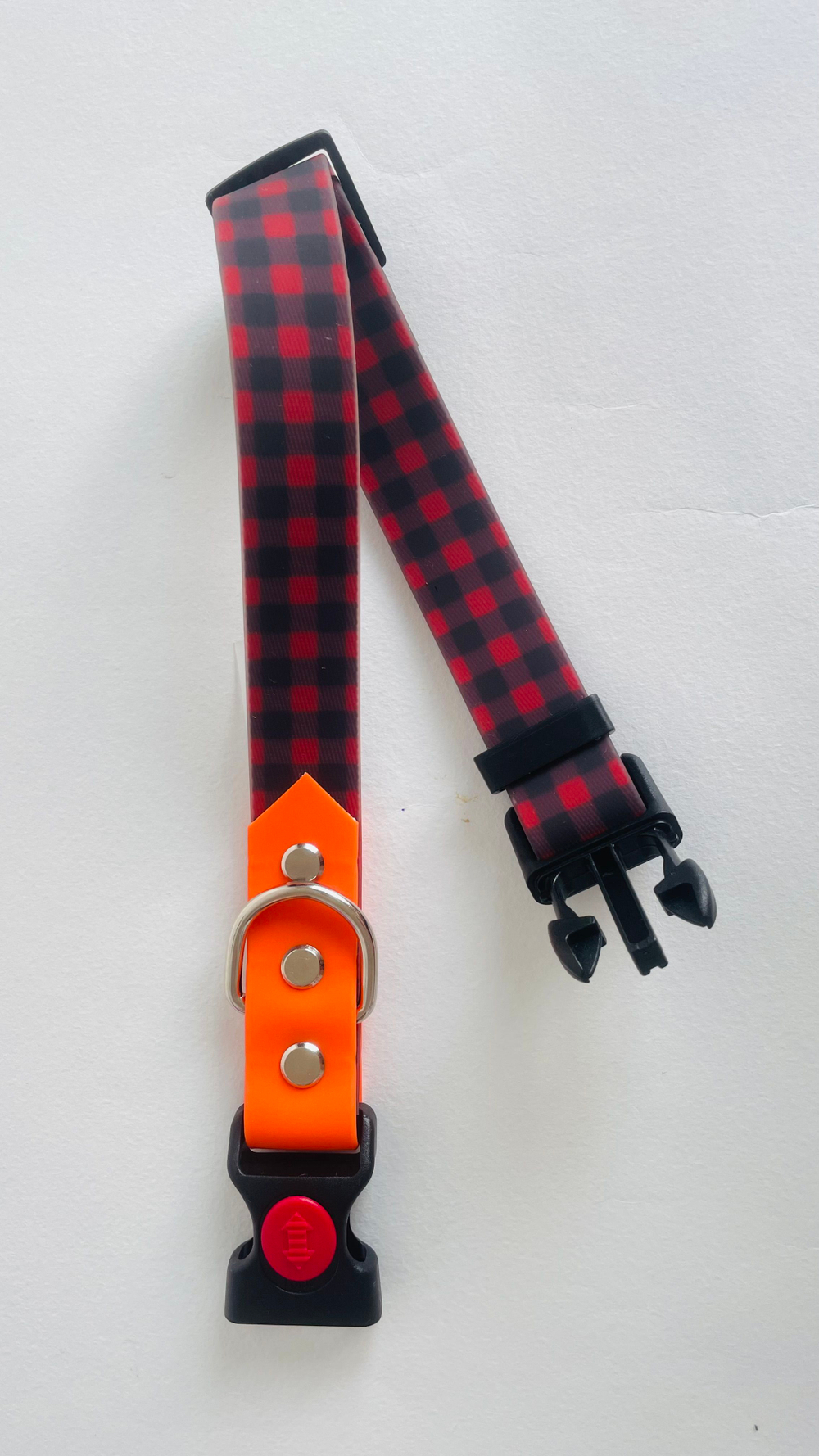 Ошейник для собак из биотана , 25 мм , 35-55 см . Клетка и салатовый