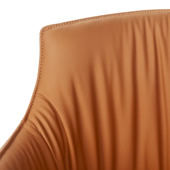 Лаунж кресло Sofia, экокожа терракот