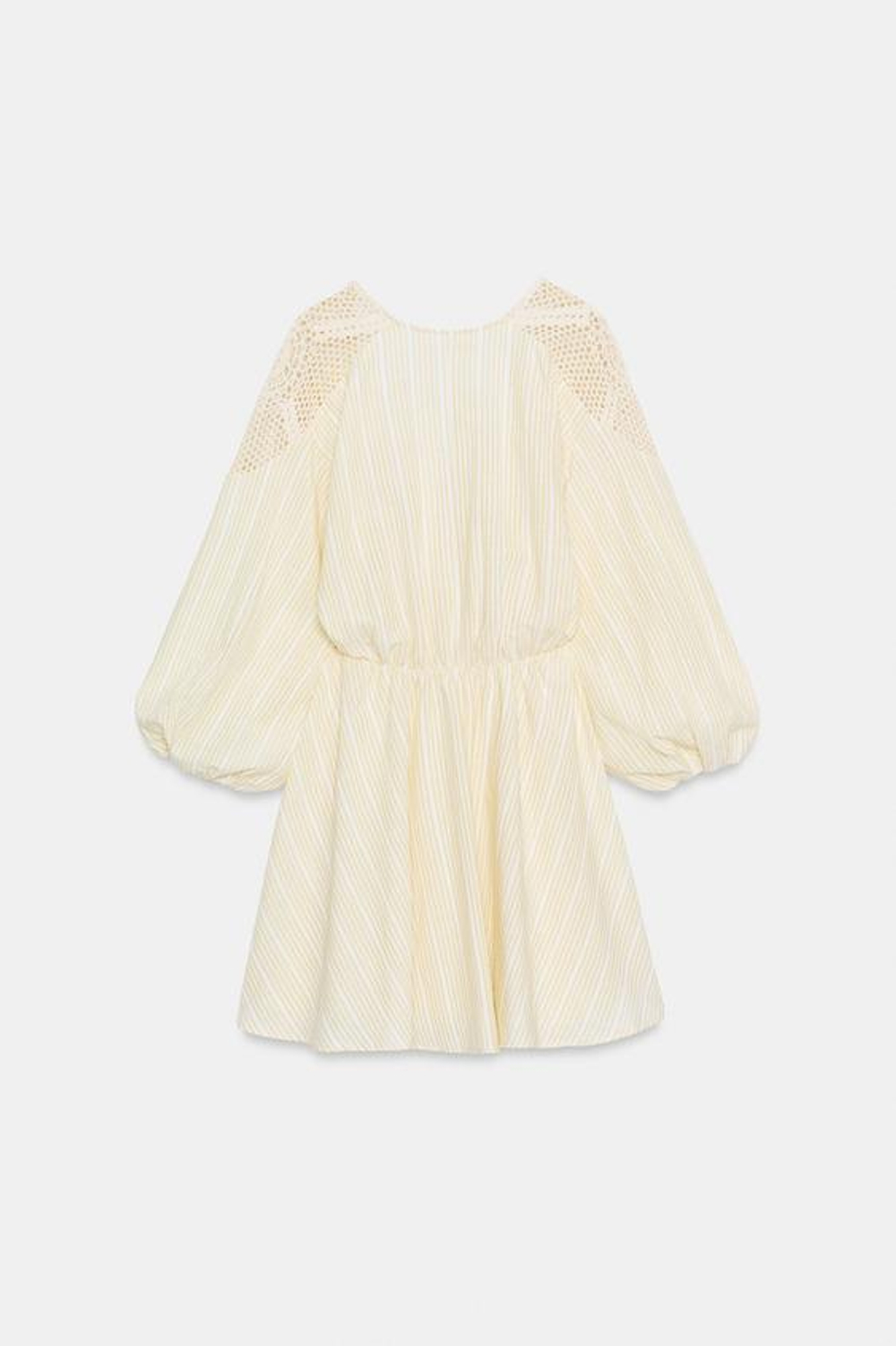 ZARA КОРОТКОЕ ПЛАТЬЕ, ЦВЕТ СЛОНОВОЙ КОСТИ