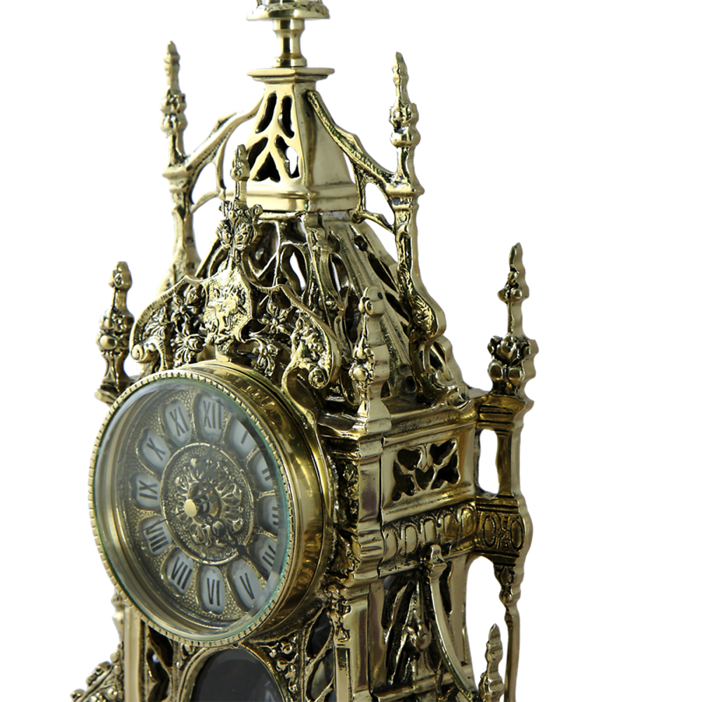 Bello De Bronze Каминные часы с канделябрами в наборе "Кафедральный"