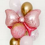 G Шар фигура Бант розовый 43"/ 108 см (БГ-44)