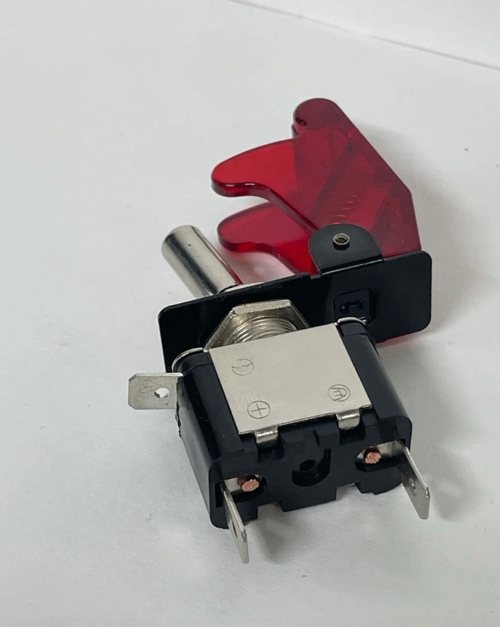 12V - 20A / Тумблер зажигания с крышкой, выключатель 12 вольт, 20 ампер. красный, TG (1 шт.)