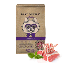Best Dinner Holistic Adult Sensible Hypoallergenic Small & Mini Lamb&Basil 10кг