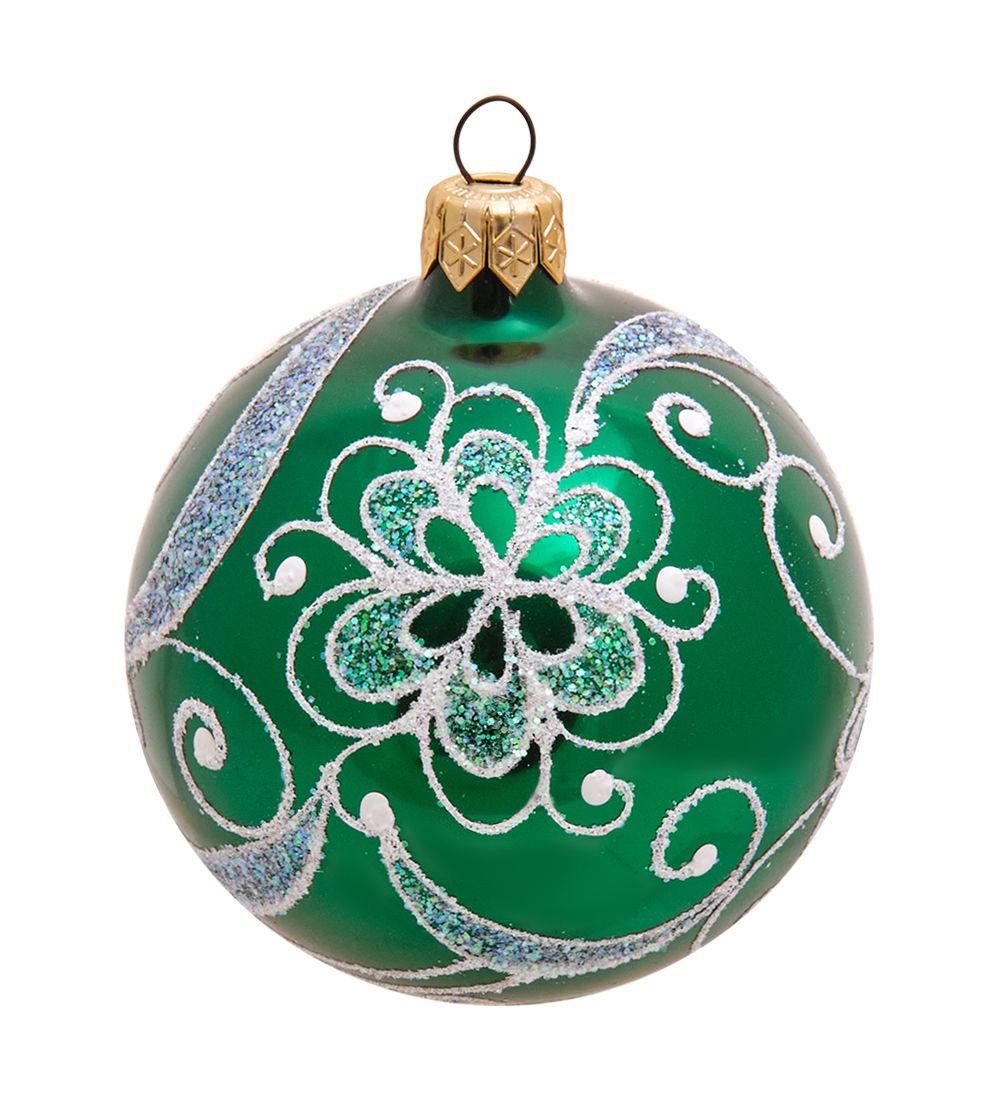 Элита НФШ-1566 Ел.украшение Шар «Новогодняя фантазия» зеленый 80 мм