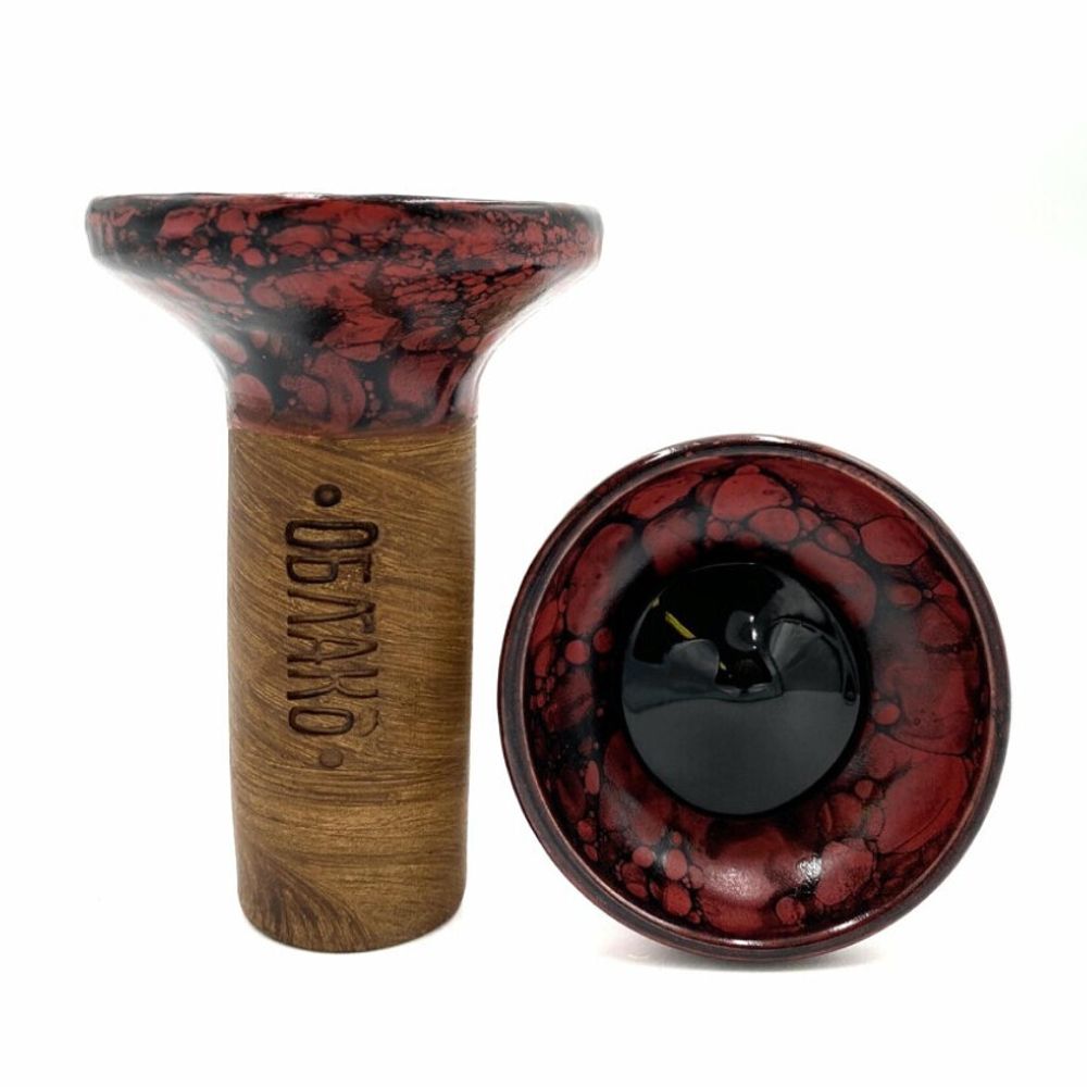 Cybuch Oblako Flow - Black on Red/Sand Marble