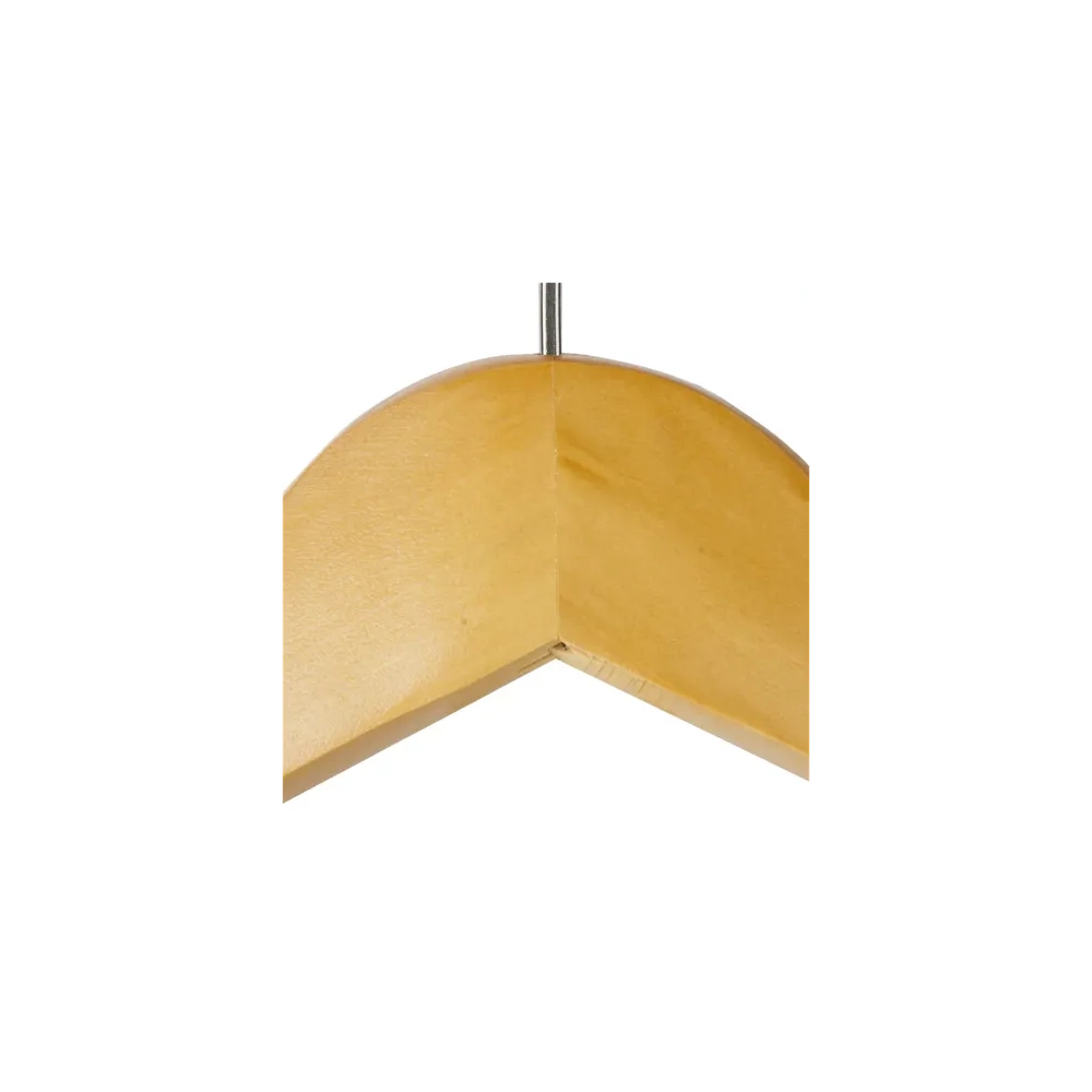 Вешалка-плечики, размер 48-50, деревянная, анатомическая, перекладина, цвет сосна, BRABIX "Люкс", 601163 (3шт)