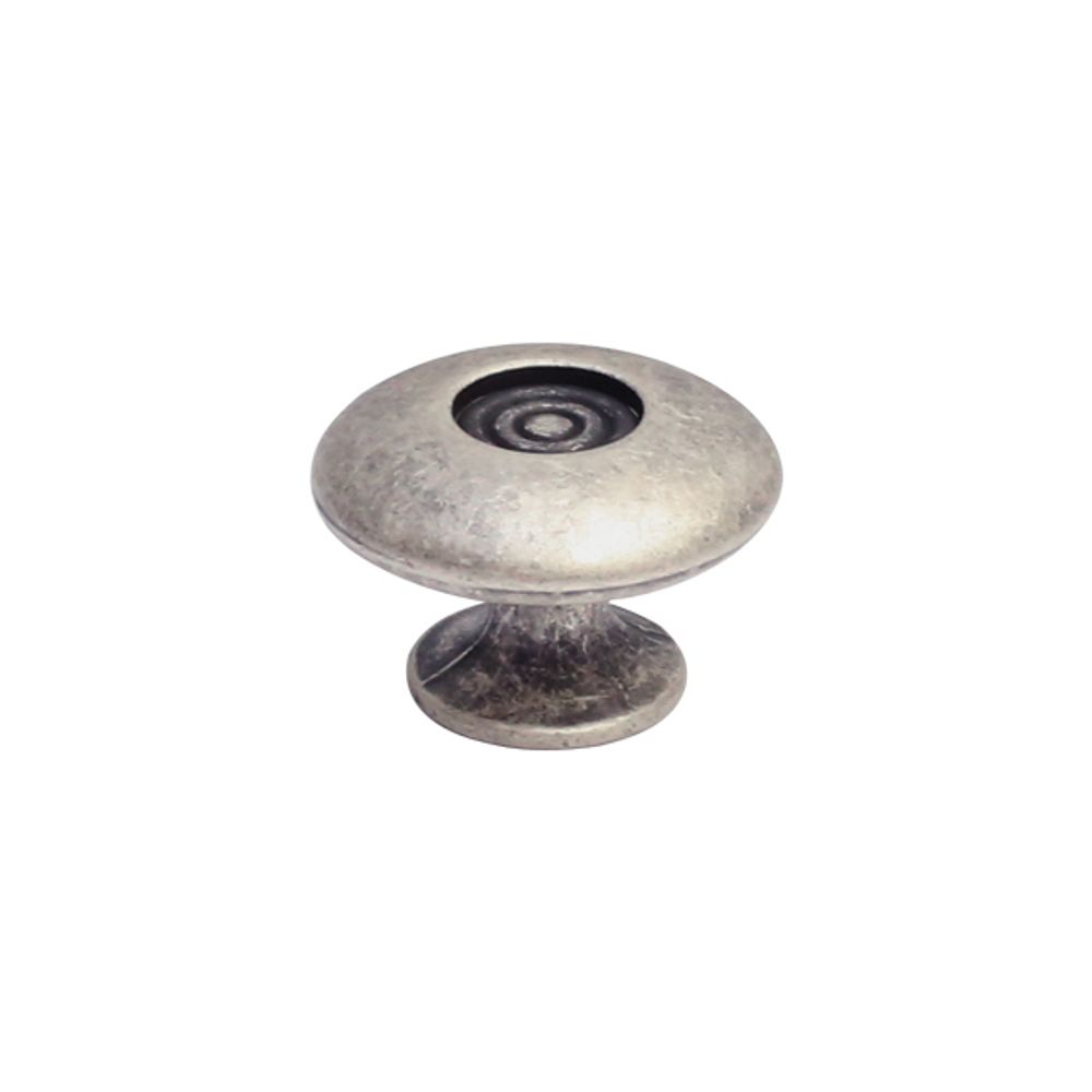 Ручка-кнопка, отделка серебро античное, купить с доставкой, Казахстан