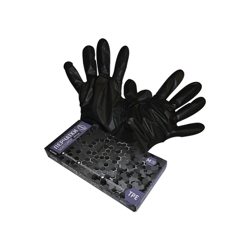 Перчатка эластомер М AVIORA черная 100 шт/10