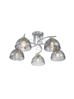 Люстра потолочная FABER E27*5*60W хром/