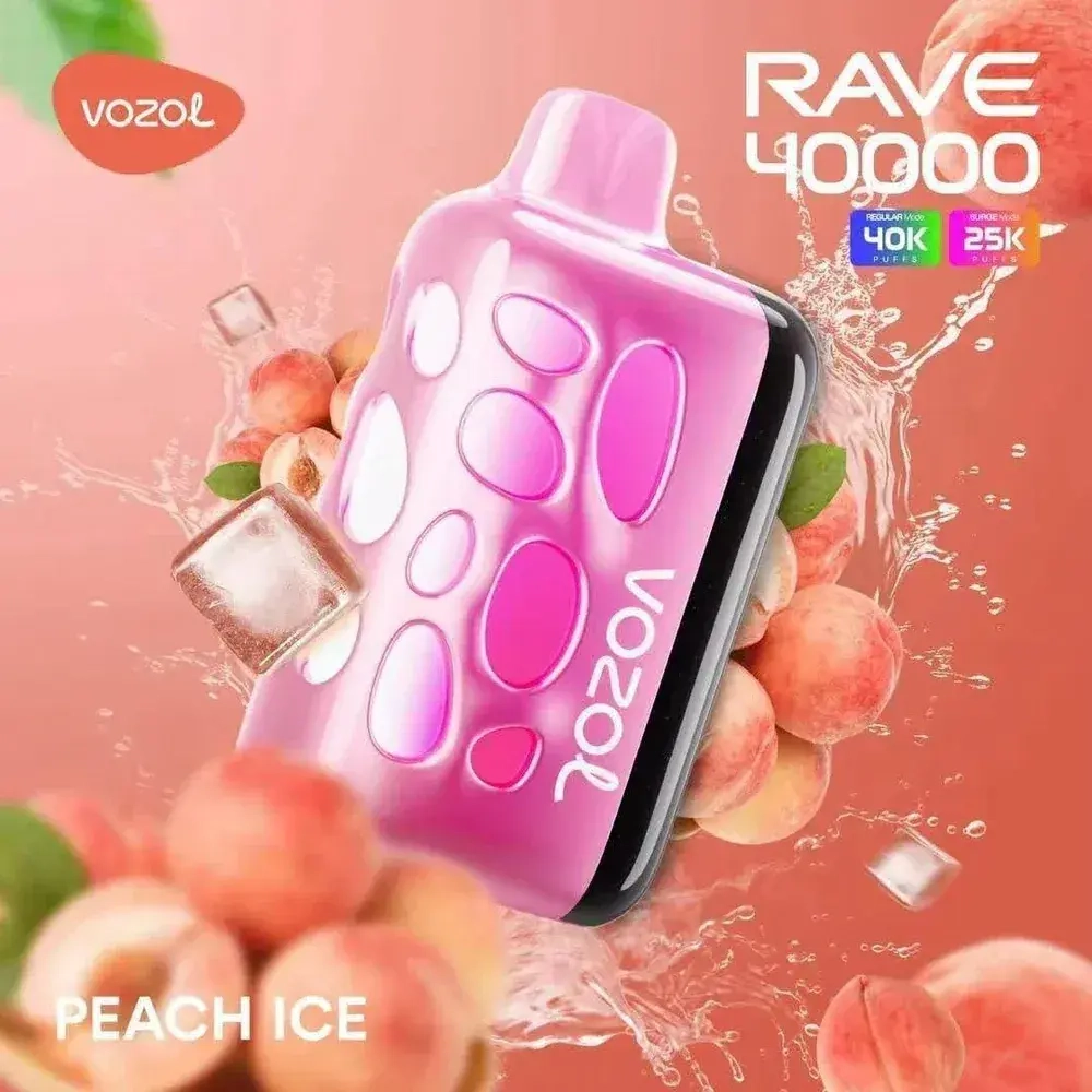 Vozol RAVE 40000 - Peach Ice (5% nic)