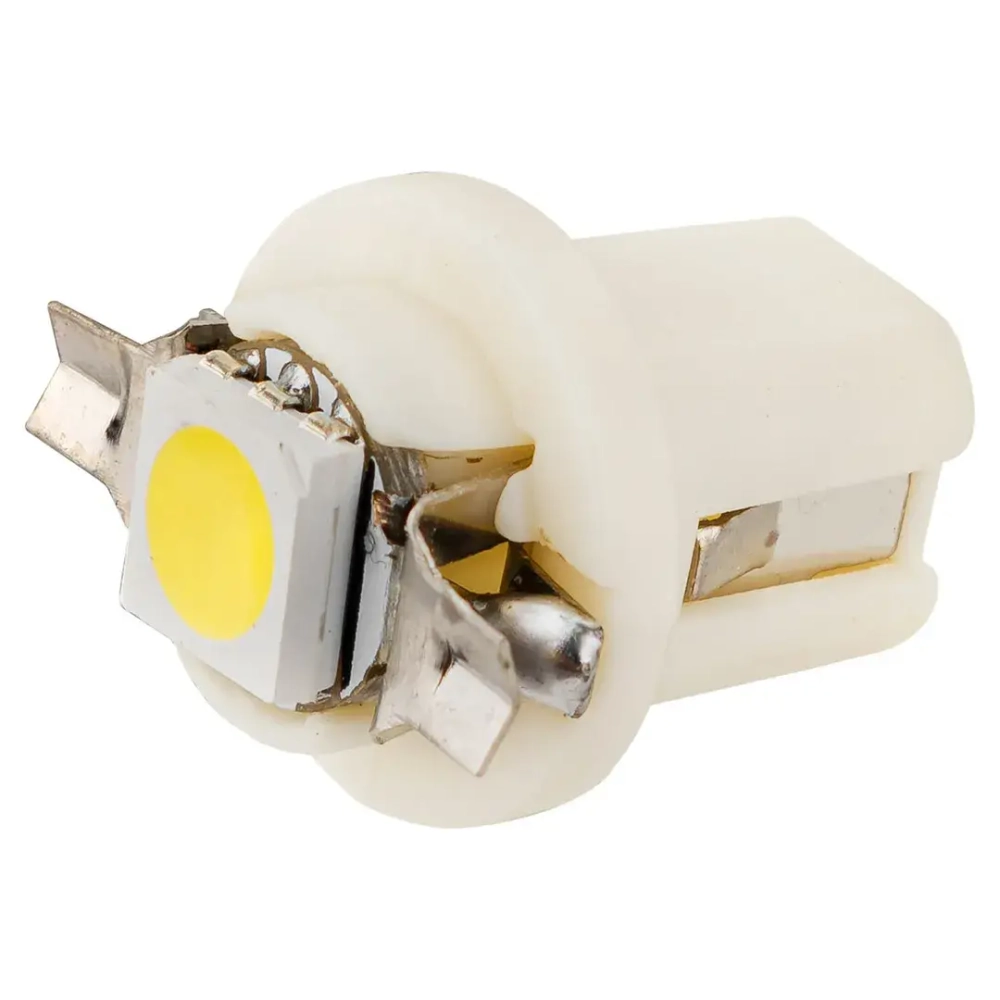 Лампочка светодиодная T8.5-5050-1SMD 12v белая KING T8.5-5050-1SMD W