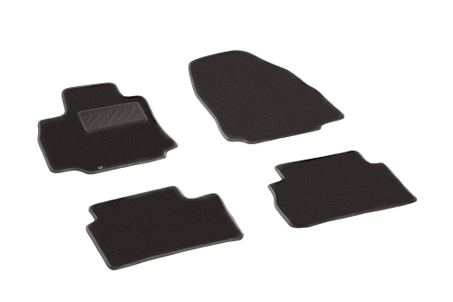 Ворсовые коврики LUX для Nissan Tiida 2007-2015, Seintex.83169