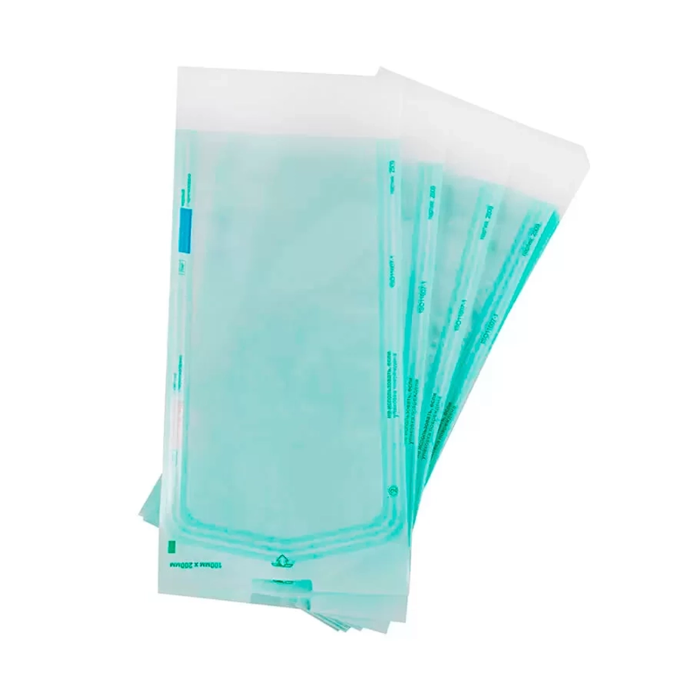 Пакет для стерилизации комбинированный самозаклеивающийся плоский ТерраМед 90х260 мм 100 шт