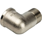 Переход с внутренней резьбы на наружную угловой STOUT SFT 0012 - 1/2" (латунь никелированная)