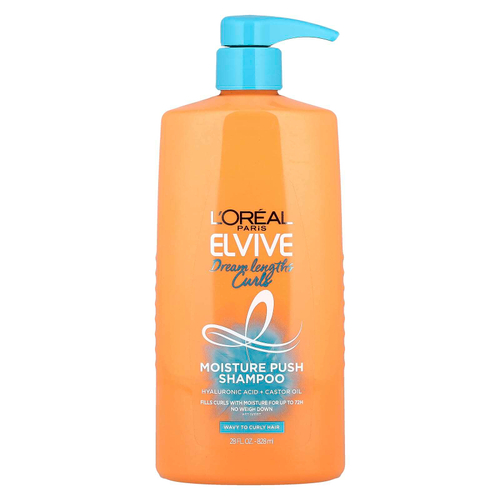 L'Oréal, Elvive, Dream Lengths Curls, увлажняющий шампунь, для волнистых и вьющихся волос, 828 мл (28 жидк. Унций)