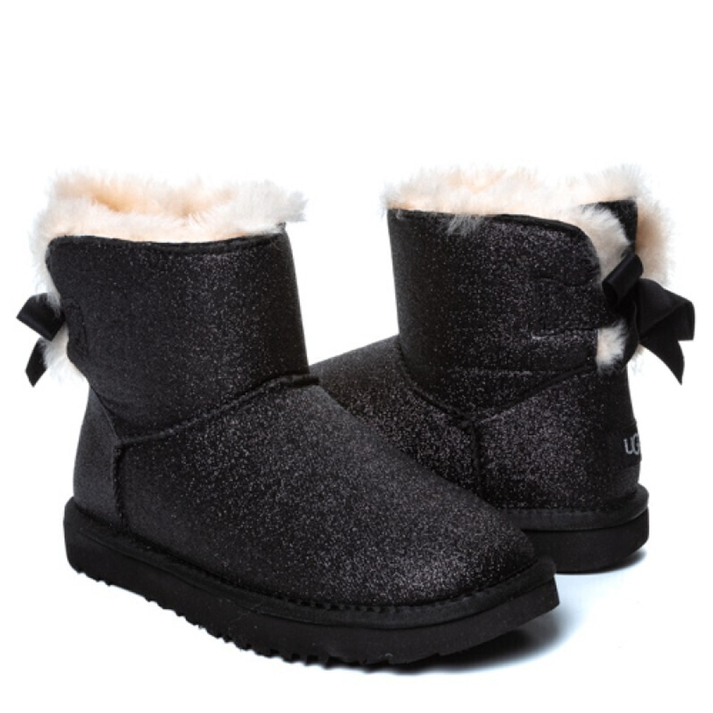 Угги Bailey Bow Mini Sparkle Boot Black