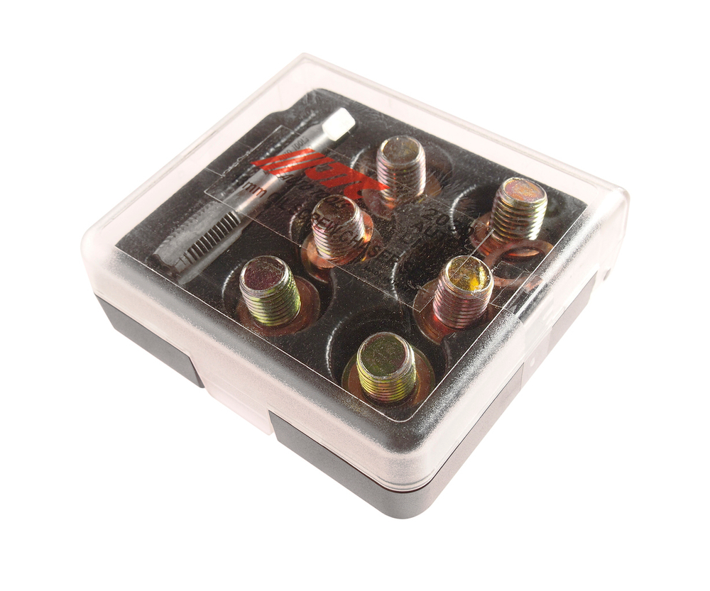 Набор инструментов для восстановления резьбы маслосливных отверстий 13мм в боксе JTC