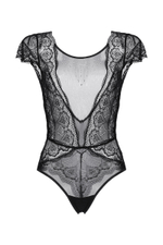 Боди Candy Girl с открытой спиной чёрное XL