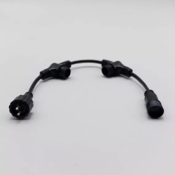 Разветвитель 3-х лучевой для нитей 24В. без возможности управления, провод черный ПВХ, IP65, LTC (PR13-ST)